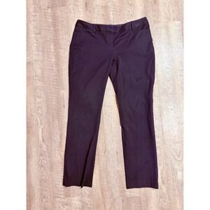 EXPRESS Columnist Black Straight Leg Career Pants Women's Size 12 Long